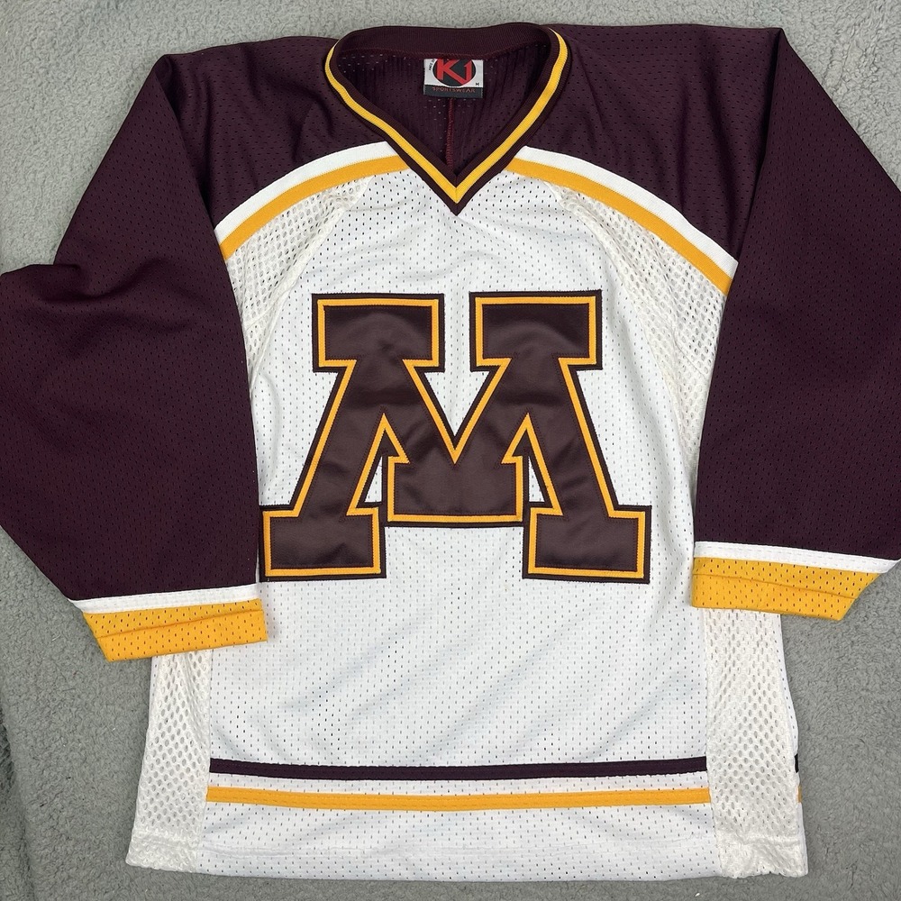 VTG Minnesota Golden Gophers Sewn Hockey‎ Jersey WCHA K1 Sportswear Size Medium